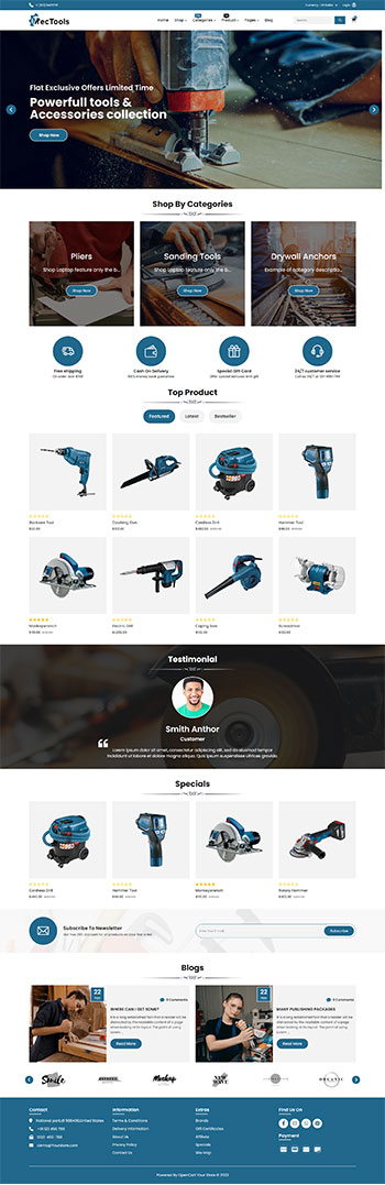 MecTools OpenCart 4 Theme